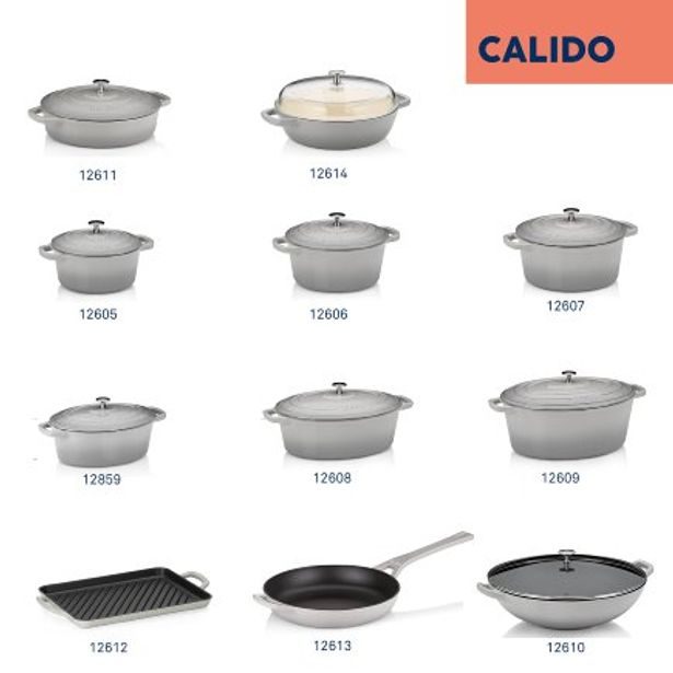 KELA Pekáč litinový s poklicí CALIDO 29x23x11cm šedá KL-12859