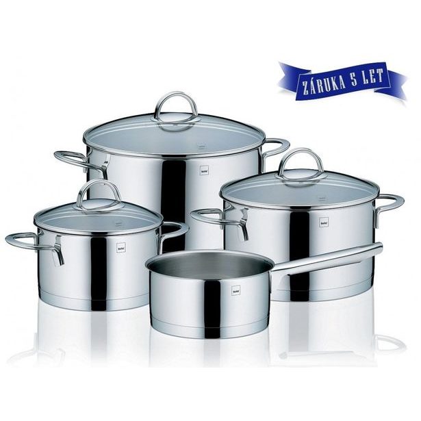 KELA Sada nádobí nerez 7 ks CAILIN lesklý povrch KL-10969