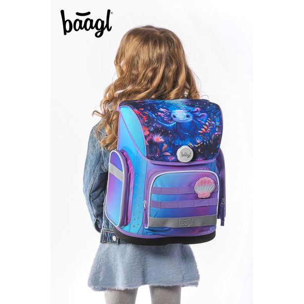 BAAGL SET 3 Ergo Axolotl: aktovka, penál, sáček