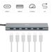 Hama USB hub, 7 portů, USB 3.2, 5 Gb/s, USB-C adaptér, síťový zdroj
