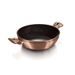 BERLINGERHAUS Pekáč kulatý s mramorovým povrchem a poklicí 28 cm Rosegold Metallic Line BH-1519