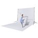 Hama pozadí pro foto studio, látkové, nemačkavé, 2,94 x 6 m, bílé
