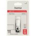 Hama rotate FlashPen, USB 2.0, 32 GB, 6 MB/s, black/silver