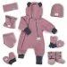 ESITO | Zimní nákrčník Teddy fleece double Cyclamen pink - růžová / 44