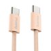 Hama USB-C 2.0 kabel Fabric, 1m, opletený, oranžový