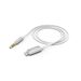 Hama MFI audio adaptérový kabel Lightining na jack 3,5 mm pro Apple, 1 m, aktivní, alu