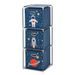 HOMESTYLING Zásuvková skříňka dětská 3 úložné boxy modrá KO-C80653170