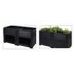PROGARDEN Vyvýšený záhon PROGARDEN antracit 150 x 76 x 78 cm KO-Y54401010