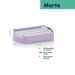 KELA Miska na mýdlo Marta plast, fialová 12,5x9x2,5 cm KL-24544
