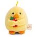 NICI NICI plyš MyMochi Kuře Tschieps 8 cm v kostýmu kuřecí stehýnko a chilli om.,set dár.b. 8,5x6,5x10cm