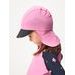 Unuo, Dětská kšiltovka s plachetkou a UV ochranou 50+, Růžová, Květiny