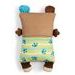 NICI NICI Cosidoos plyš Medvěd oboustranný motiv 30x20cm