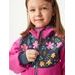 Unuo Dětská softshellová bunda s fleecem Basic, Fuchsiová, Kytičky