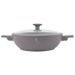 BERLINGERHAUS Pánev WOK s titanovým povrchem a poklicí 30 cm Taupe Collection BH-8095