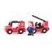 WOODY Autíčka k dráze - Hasiči, 3ks