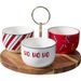 EXCELLENT HOUSEWARE Servírovací sada vánoční kamenina 4 ks KO-210001820