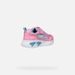 Růžové dívčí svítící tenisky Geox Assister