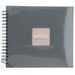 Hama album klasické spirálové FINE ART 28x24 cm, 50 stran, kamenná šedá, černé listy