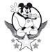 Poznámkový kalendář Mickey Mouse – DIY: omalovánkový kalendář s pastelkami, 30 x 30 cm Baagl