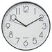 Hama Elegance nástěnné hodiny, průměr 30 cm, tichý chod, černé/bílé