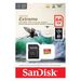 SanDisk Extreme microSDXC 64 GB pro akční kamery + SD Adapter 170 MB/s and 80MB/s, A2 C10 V30 UHS-I U3