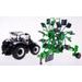Bburago Farm 10cm Tractor with Trailer - Valtra N174 - Tipping Trailer