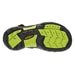 KEEN Newport H2 Jr, black/lime green