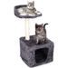 PET COMFORT Škrábadlo pro kočky s pelíškem dvoupatrové 68x30x30cm ED-211815