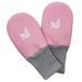 ESITO Zimní bezpalcové rukavice softshell s beránkem Antique pink - antique pink