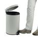 KELA Koš odpadkový 12 l CORNELL, bílá KL-10929