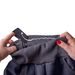 unuo softshellové kalhoty bez zateplení Žíhané antracitové + reflexní obrázek Evžen (Softshell kids trousers)