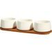 EXCELLENT HOUSEWARE Sada servírovacích misek porcelán 4 ks bílá KO-210001590