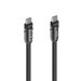 Hama USB-C kabel a šňůrka na mobil 2v1, 1,2 m, černá