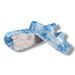 Dámské pantofle na platformě Best Feet - bílo-modré