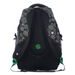 Studentský batoh BAG 0215 D BLACK/GREEN