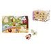 Dřevěné puzzle, 9 dílků, 2 druhy, DP12