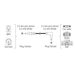 Hama audio kabel jack 3,5 mm 90 st., 0,5 m