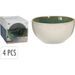EXCELLENT HOUSEWARE Sada misek 4 ks 580 ml zelená KO-Q07000120