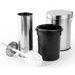 EXCELLENT HOUSEWARE Odpadkový koš na wc + wc štětka s držákem nerez KO-170481400