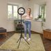 Hama SpotLight Steady 120 III, kruhové LED světlo 12" pro telefon, Bluetooth spoušť, stativ
