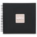 Hama album klasické spirálové FINE ART 28x24 cm, 50 stran, nová černá, černé listy