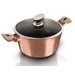BERLINGERHAUS Kastrol s mramorovým povrchem a poklicí 28 cm Rosegold Metallic Line BH-1516