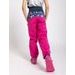 unuo softshellové kalhoty s fleecem Květinky fuchsiové (Softshell kids trousers)