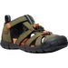 KEEN SEACAMP II CNX YOUTH dark olive/gold flame