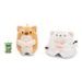 NICI NICI plyš MyMochi Pejsek Hiro 8cm v kostýmu ledního medvěda a bubble tea,set dár. bal. 8,5x6,5x10cm