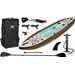 XQMAX Paddleboard pádlovací prkno 330 cm s kompletním příslušenstvím hnědá KO-8DP001530