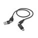 Hama USB kabel 4v1: USB-C, USB-A - USB-C, micro-USB, 1,5 m