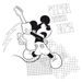 Poznámkový kalendář Mickey Mouse – DIY: omalovánkový kalendář, 30 x 30 cm Baagl