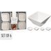 SIAKI Miska na pochutiny porcelán sada 6 ks kruh reliéfní KO-798000250krre