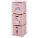HOMESTYLING Skříňka se 3 boxy dětská růžová KO-C80653190